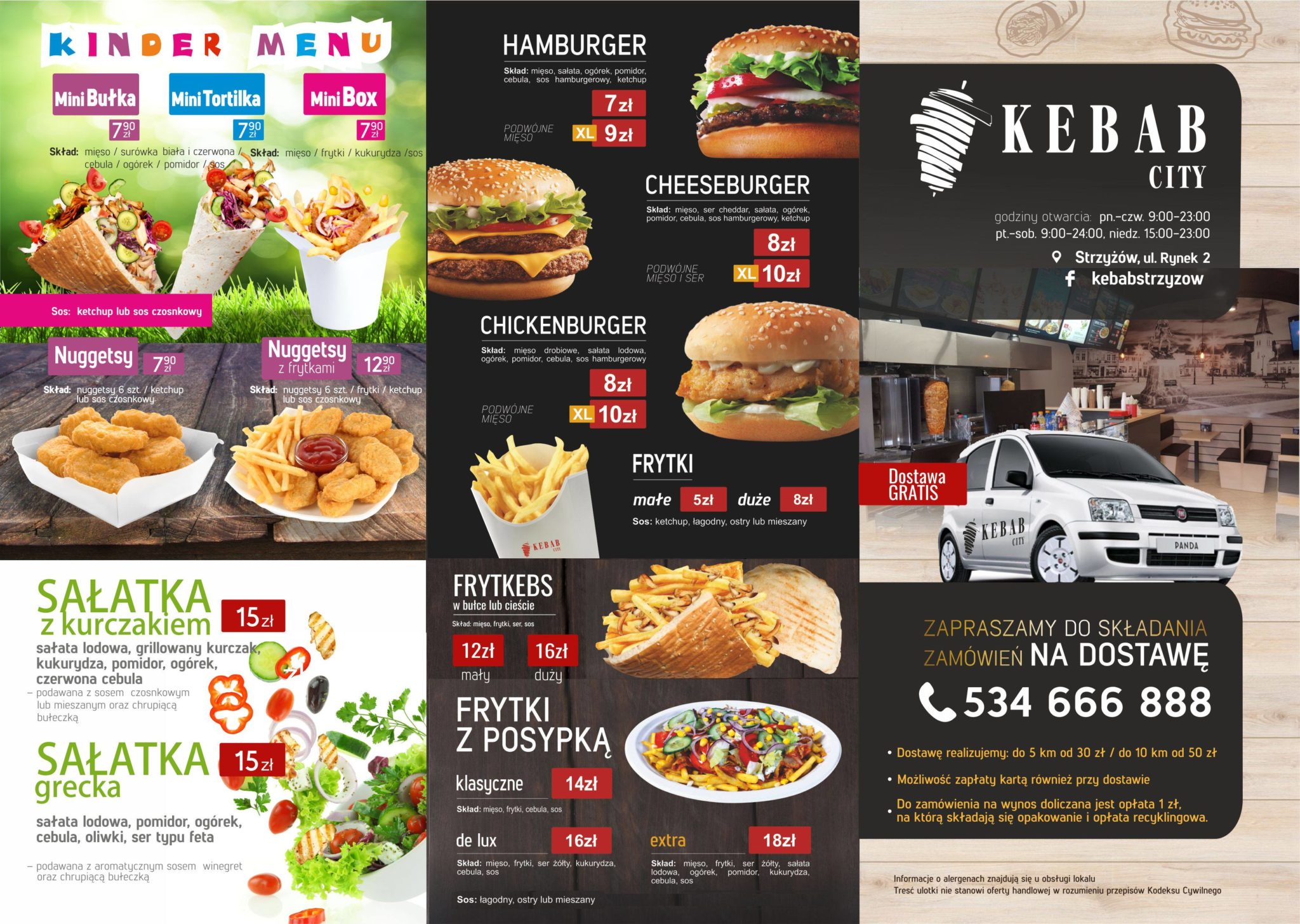 Menu kebab Strzyżów Kebabcity.pl Pyszny kebab burger pizza